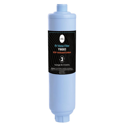 Inline Water Filter - RV Caravan Hose - Activated Carbon KDF Cartridge - YW003.