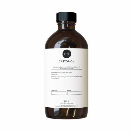 Orku 500ml Castor Oil - Hexane Free Cold Pressed Virgin.