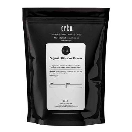 1Kg Organic Hibiscus Rosella Flower Crushed - Dried Herbal Tea Supplement.
