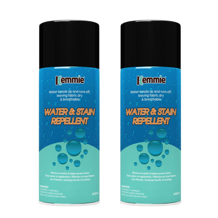 Kemmie 2x212g Water and Stain Repellent Spray for Shoes Suede Leather and Fabric.