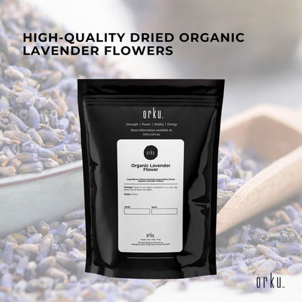 250g Organic Lavender Flower - Dried Fragrant Lavendula Angustifolia.