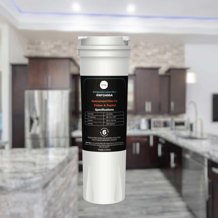 Orku Fridge Water Filter Cartridge for Fisher & Paykel RWF2400A 836848 836860.