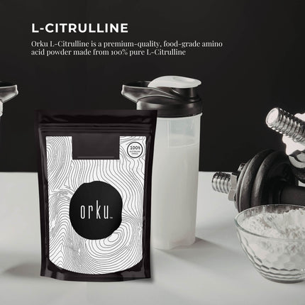Orku 3Kg L-Citrulline Powder Buckets - 100 % Pure Food Grade Amino Acid.