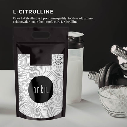 Orku 3Kg L-Citrulline Powder Buckets - 100 % Pure Food Grade Amino Acid.