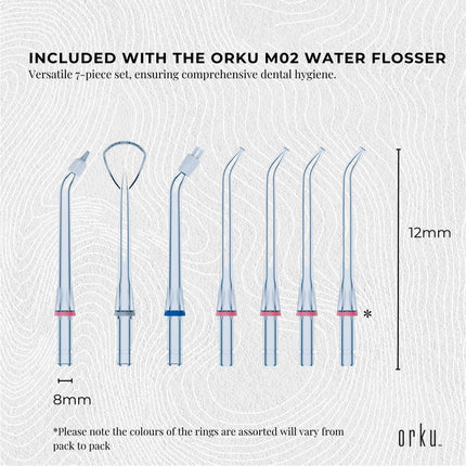 Water Jet Dental Flosser 600ml White - Electric Oral Pressure Tooth Irrigator.