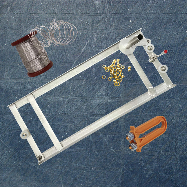 Beekeeping Kit - Wiring Board + 500g Wire + Crimper + 1000 Bee Frame Eyelets.
