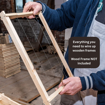 Beekeeping Kit - Wiring Board + 500g Wire + Crimper + 1000 Bee Frame Eyelets.