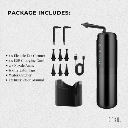 Electric Ear Wax Removal Cleaner - Portable Rechargeable Irrigator.