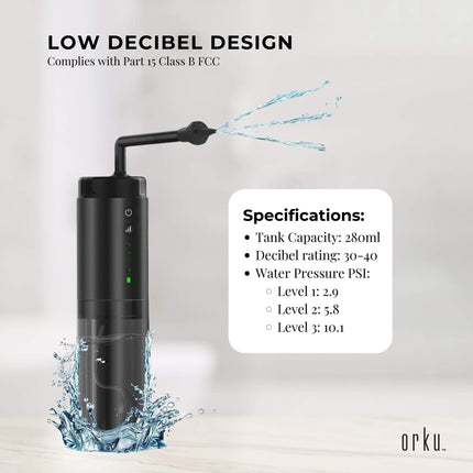 Electric Ear Wax Removal Cleaner - Portable Rechargeable Irrigator.