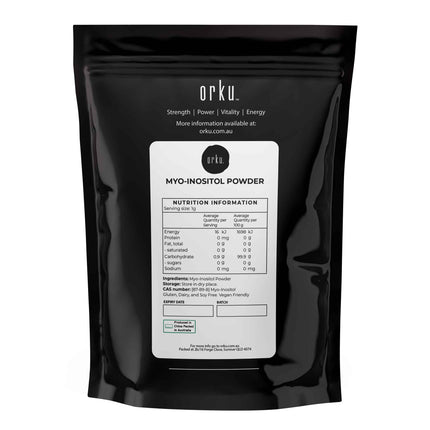 Orku 2Kg Myo Inositol Powder - USP Grade High Purity Unflavoured.