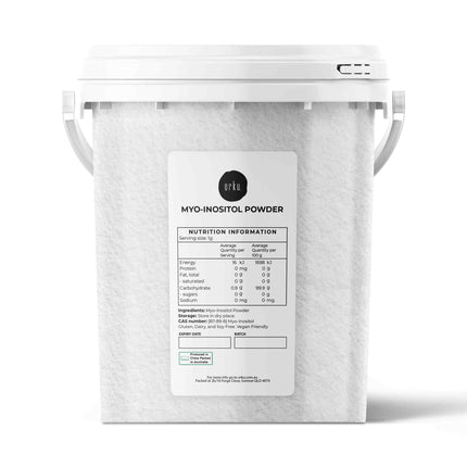 Orku 800g Myo Inositol Powder Tub - USP Grade High Purity Unflavoured.