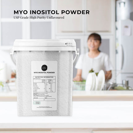 Orku 800g Myo Inositol Powder Tub - USP Grade High Purity Unflavoured.