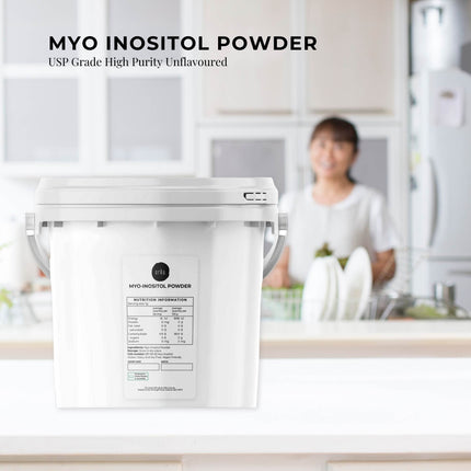 Orku 3.5Kg Myo Inositol Powder Tub - USP Grade High Purity Unflavoured.
