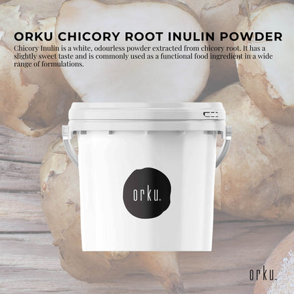 Orku 100g Chicory Root Inulin Powder - Unflavoured Food Ingredient.