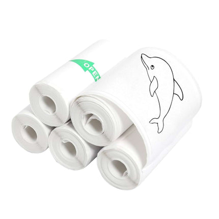 Social Hike 5 Pack Thermal Paper Camera Rolls - Instant Print Printer Refill.