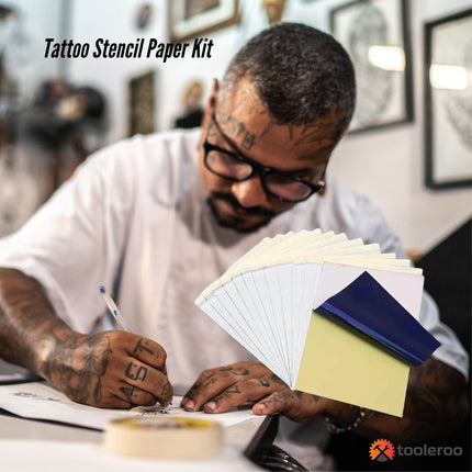 Tooleroo 50x Sheets A4 Tattoo Thermal Paper - for Professional Stencil Transfer.
