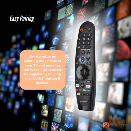 Tooleroo Smart TV Remote Control Replacement for LG Voice Magic 20GA 19BA 18BA.
