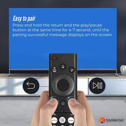 Tooleroo Smart TV Remote Control Replacement For Samsung Voice URC01910F.