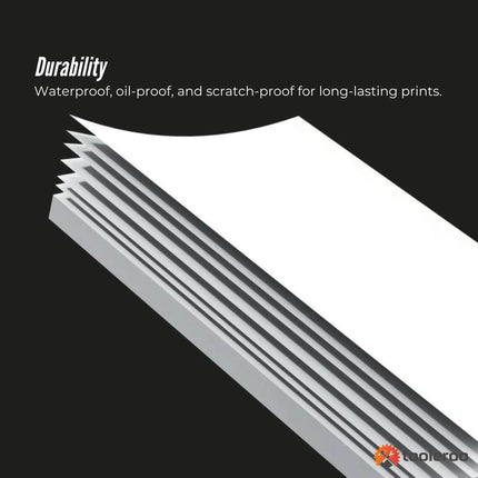 Tooleroo 20x 100 Sheet Pack A4 Thermal Printer Paper White - BPA Free Bulk.