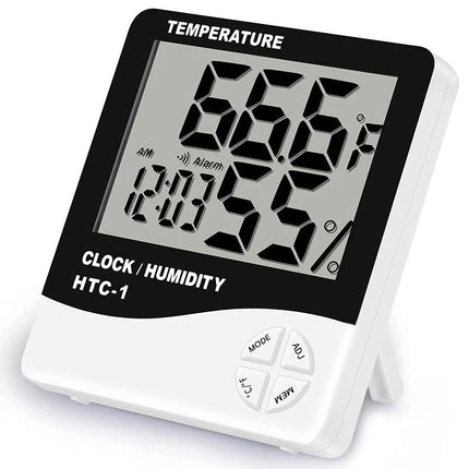 Miosh Indoor Temperature and Humidity Thermometer White.
