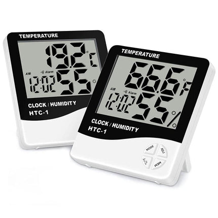 Miosh Indoor Temperature and Humidity Thermometer White.
