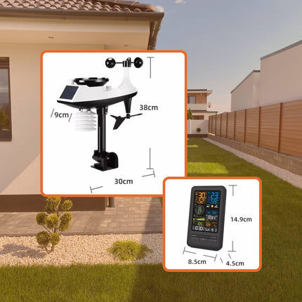 Tooleroo Weather Station 7-in-1 Professional Home Forecast Outdoor Sensor.