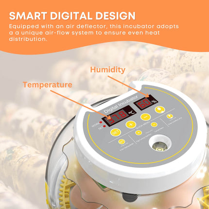 Automatic 8 / 18 Egg Incubator - Electrical Turning Chicken Quail Duck Hatching.