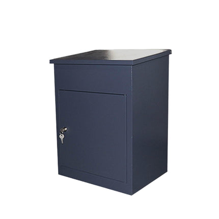 Parcel Delivery Drop Box Mailbox - Secure Home Package Locker 44x35x58cm Grey.