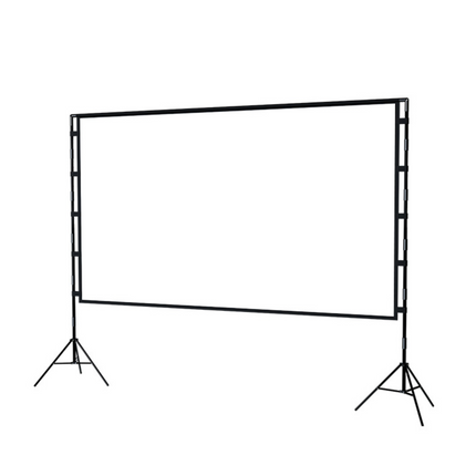 120” Portable Movie Projector Screen - Outdoor Indoor 16:9 4K Tripod Stand Case.