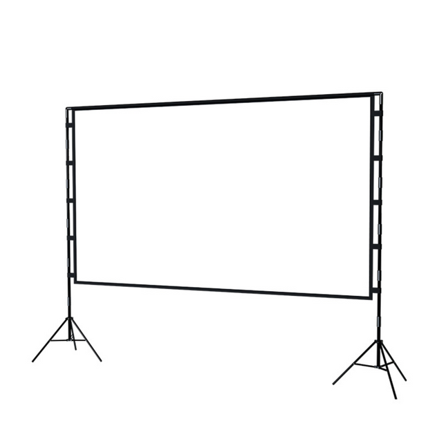 120” Portable Movie Projector Screen - Outdoor Indoor 16:9 4K Tripod Stand Case.