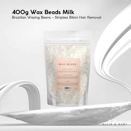 10x 400g Wax Beads Milk - Brazilian Waxing Beans - Stripless Hair Removal.