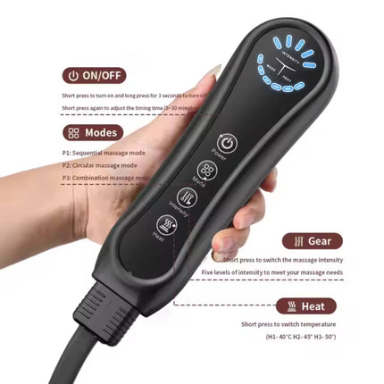 Orku Air Compression Leg Knee Foot Massager with Heat - Relaxation and Recovery.