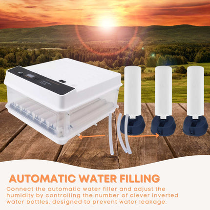 Automatic 48 Egg Incubator - Electric Digital Turning Chicken Quail Duck Hatching.