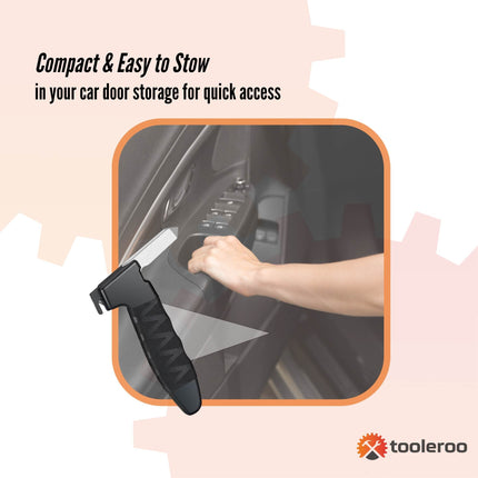 Tooleroo Car Cane Handle 3-in-1 Handy Grip - Lightweight Portable Mobility Tool.