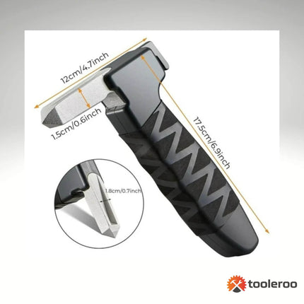 Tooleroo Car Cane Handle 3-in-1 Handy Grip - Lightweight Portable Mobility Tool.