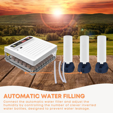 Automatic 130 Egg Incubator - Electric Digital Turning Chicken Quail Duck Hatching.