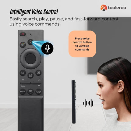 Tooleroo Smart TV Remote Control - Replacement For Samsung Voice BN59-01357F.