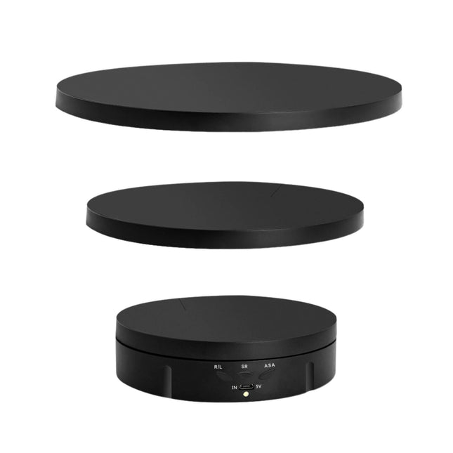 Tooleroo Electric 360 Rotating Product Display Stand for Merchandise Video Black.