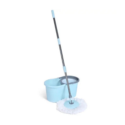 Kitchee Spin Mop & Bucket Set – Microfibre Pad, Telescopic Handle, 10L Capacity.