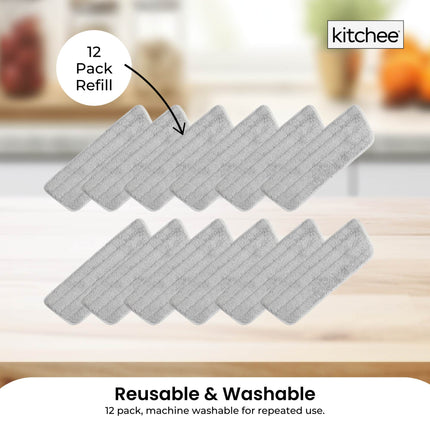 Kitchee Replacement Microfibre Mop Pad for Kitchee Refillable Spray Floor Mop.