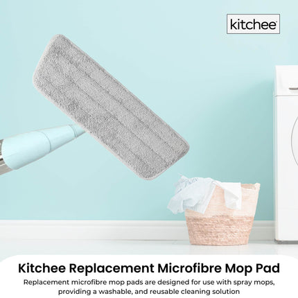 Kitchee Replacement Microfibre Mop Pad for Kitchee Refillable Spray Floor Mop.