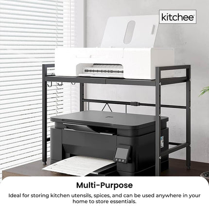 Kitchee Microwave Single Shelf - Expanding Storage Rack Kitchen Organiser Stand.