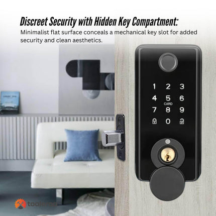 Tooleroo Digital Smart Door Lock Keypad - 5-in-1  Home Entry Security System.