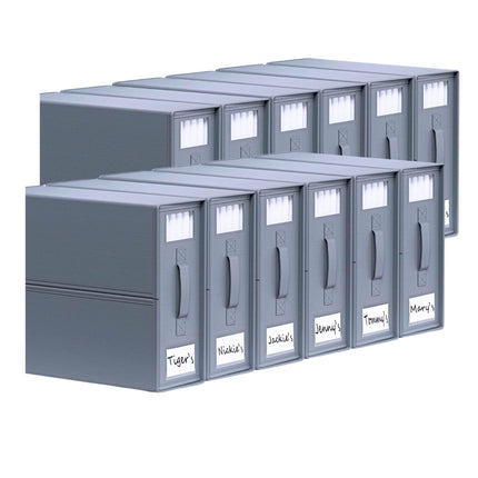 10x Kitchee Foldable Bed Sheet Storage Box - Linen and Closet Organiser Grey.