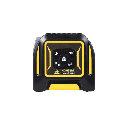 Tooleroo 40m Digital Laser Tape Measure + 5m Steel Tape – 3-in-1 Cross Marking.