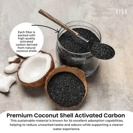 Orku Carbon Block Filter Cartridge - Replacement for Berkey BB9-2 Gravity Filter.
