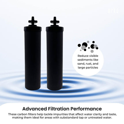 Orku Carbon Block Filter Cartridge - Replacement for Berkey BB9-2 Gravity Filter.