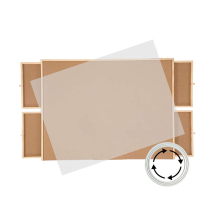 Social Hike Puzzle Board 1500 pcs  - Rotating Tabletop with 4 Drawers and Cover.