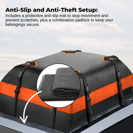 Social Hike 428L Car Rooftop Storage Carrier - Soft-Shell Waterproof Roof Bag.