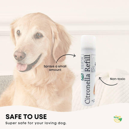 Rooster Farms Dog Bark Training Collar Citronella + Sound Rechargeable Automatic.